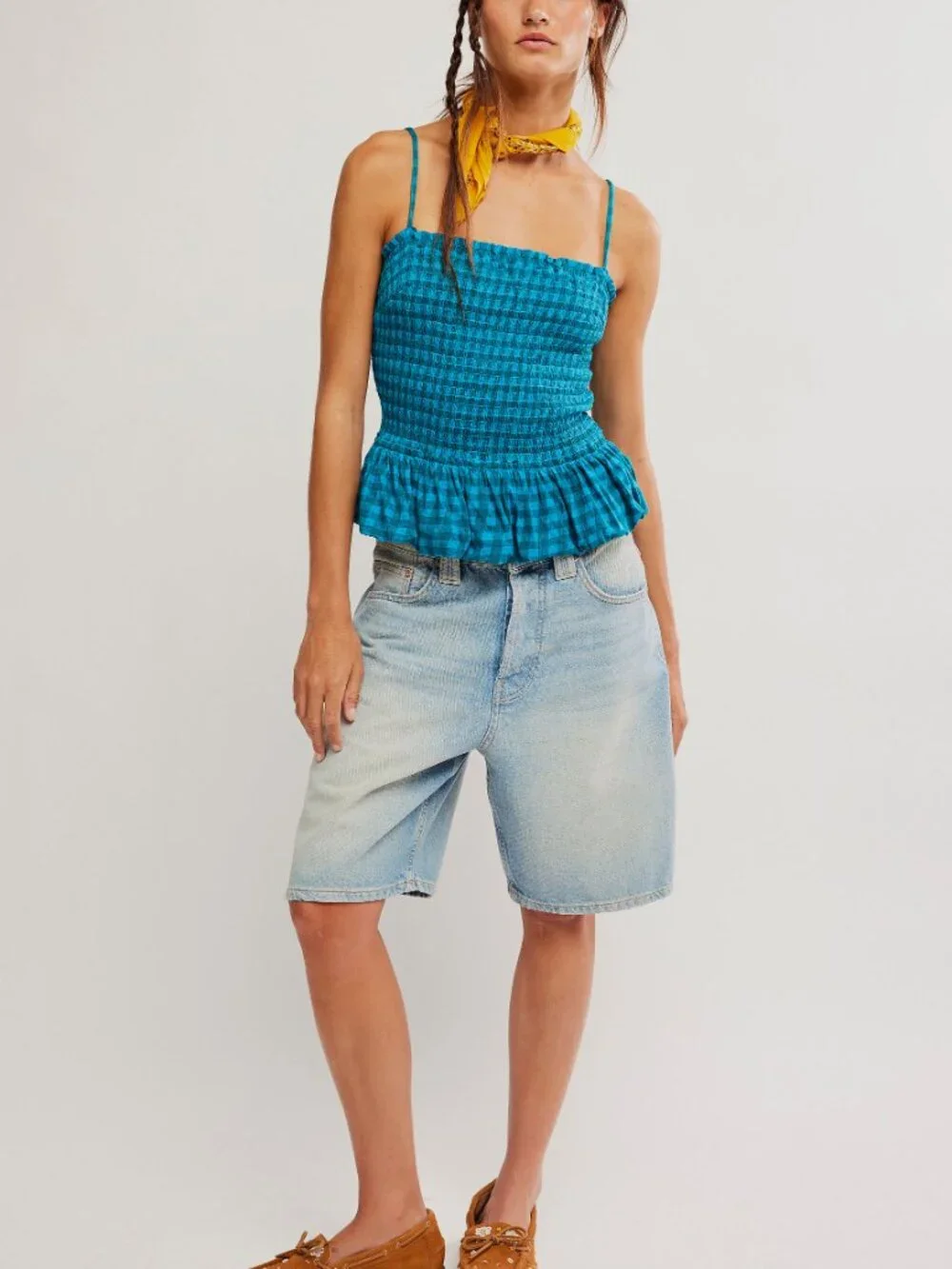 🆕 FREE PEOPLE Sundance Tank / Teal Combo